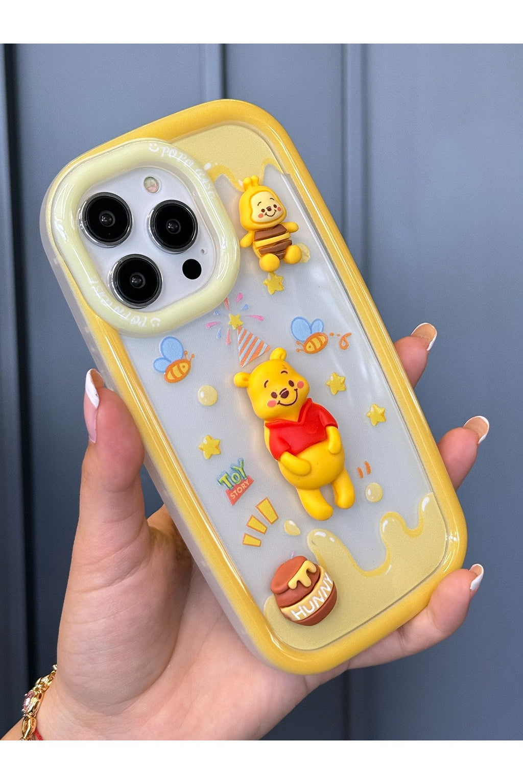 iPhone 13 Pro Uyumlu 3 Boyutlu Karakter Desenli Darbe Emici Özellikli Lüx Tam Koruyucu Kılıf