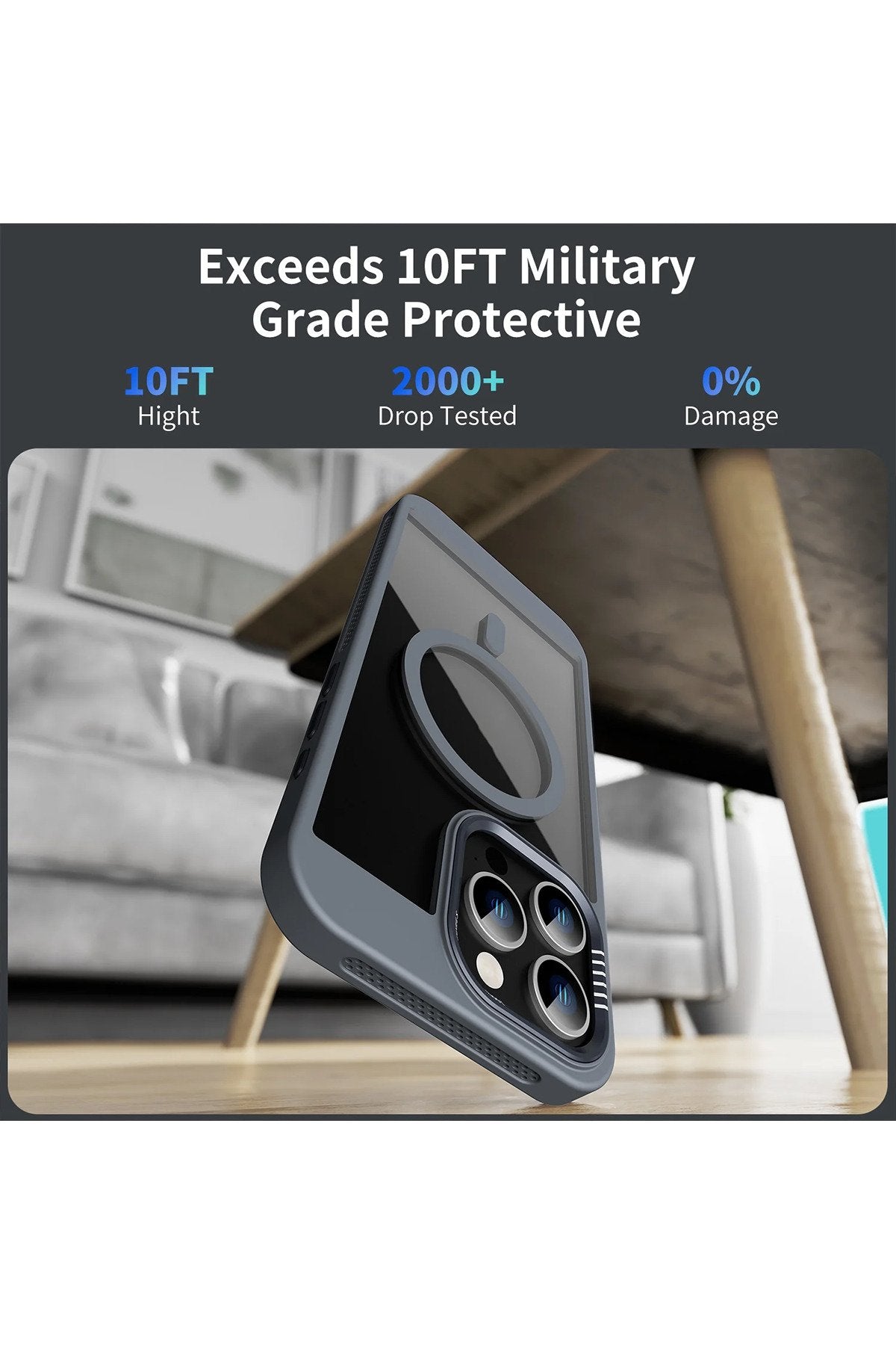 iPhone 12 Ve 12 Pro Uyumlu Magsafe Destekli Kamera Koruma Çerçeveli Darbe Emici Premium Kılıf