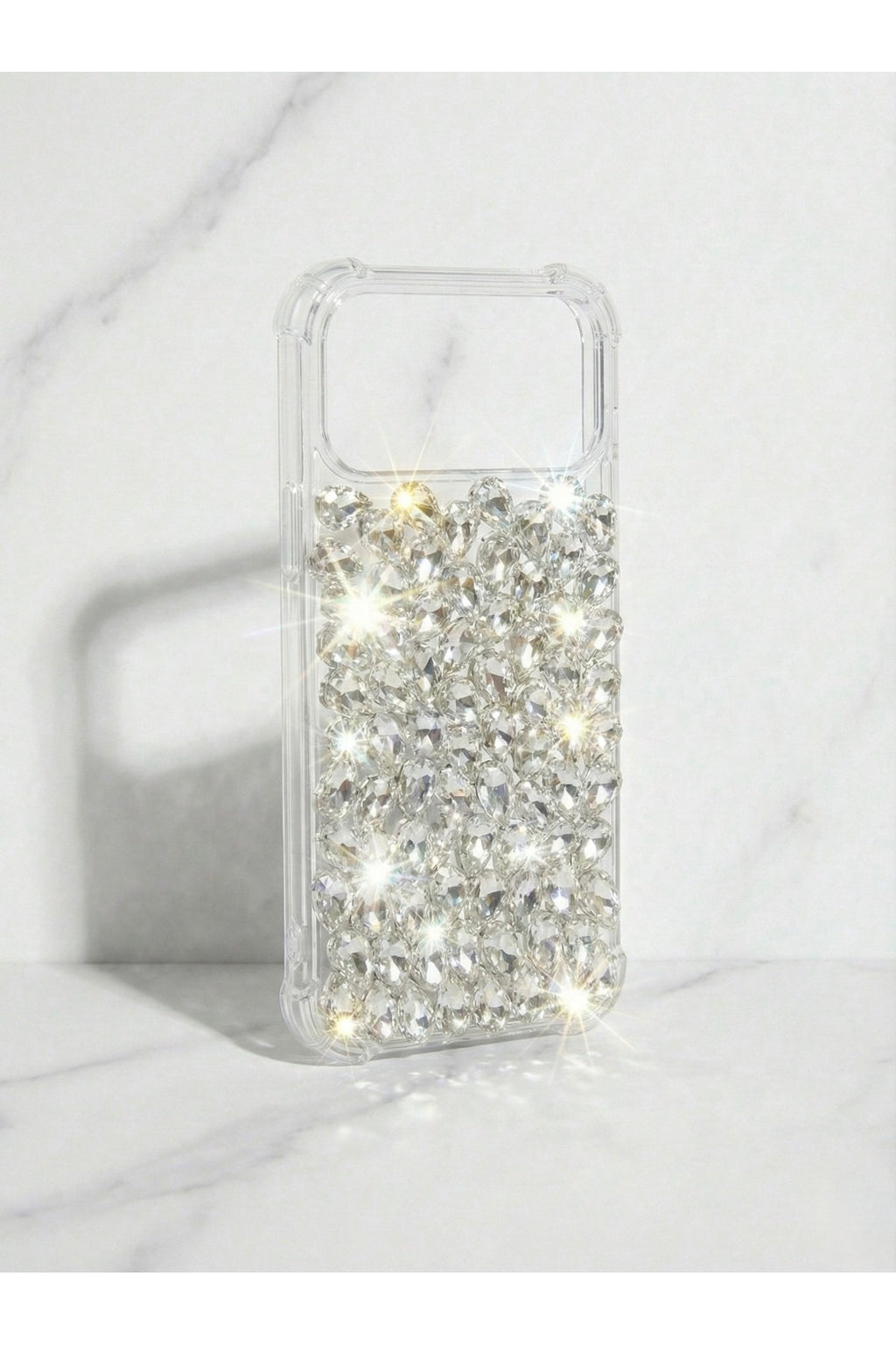 İphone 17 Pro Max Uyumlu Premium Taşlı Lüx İşlemeli Telefon Kılıfı