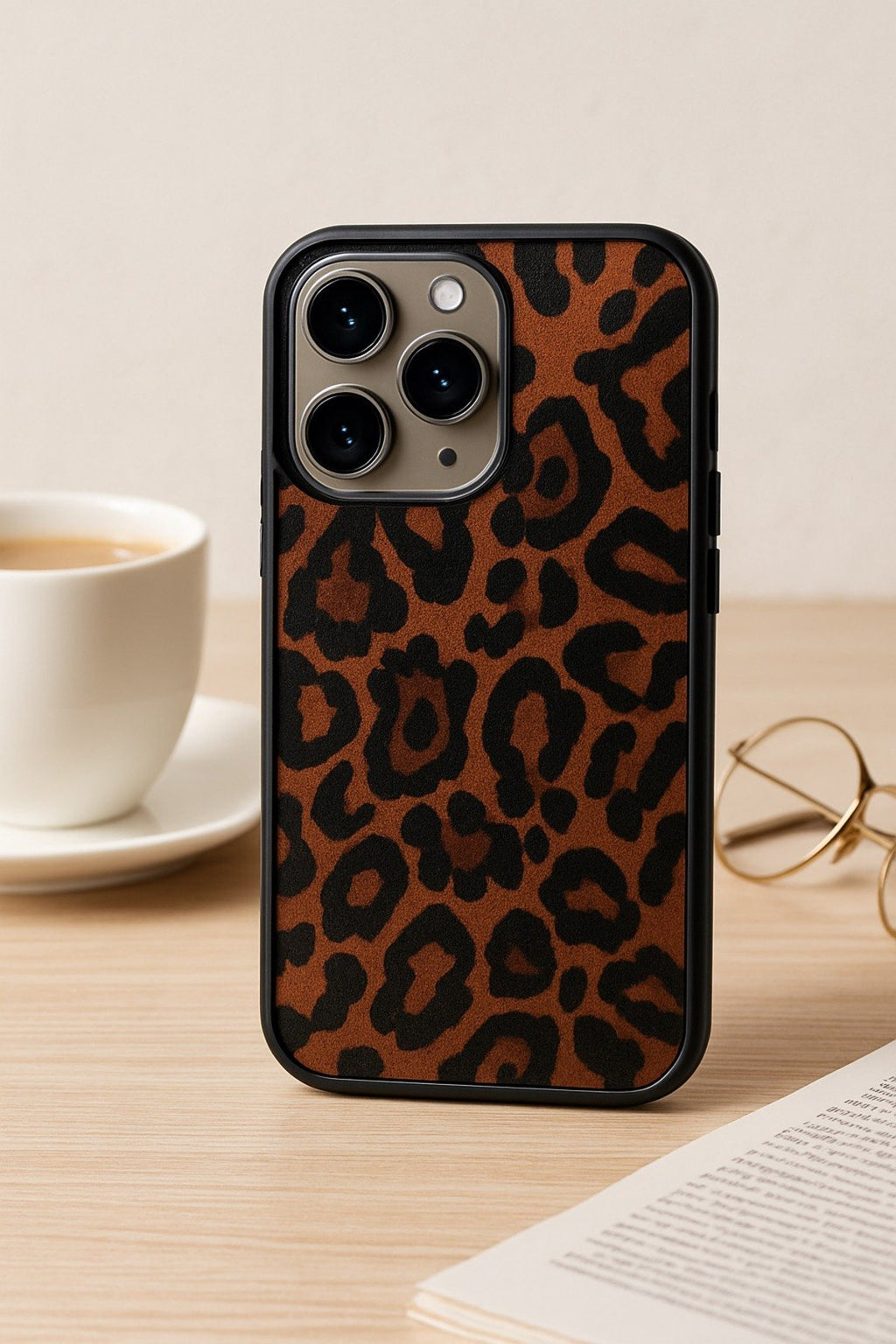 İphone 16 Pro Max Uyumlu Leopar Desenli Darbe Koruyucu Premium Lüx Tasarım Telefon Kılıfıı