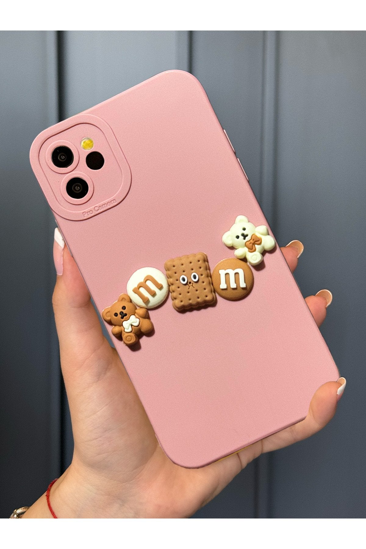 iPhone 12 Uyumlu Kamera Korumalı Ayıcık Figürlü Bear Chocolate Kılıf