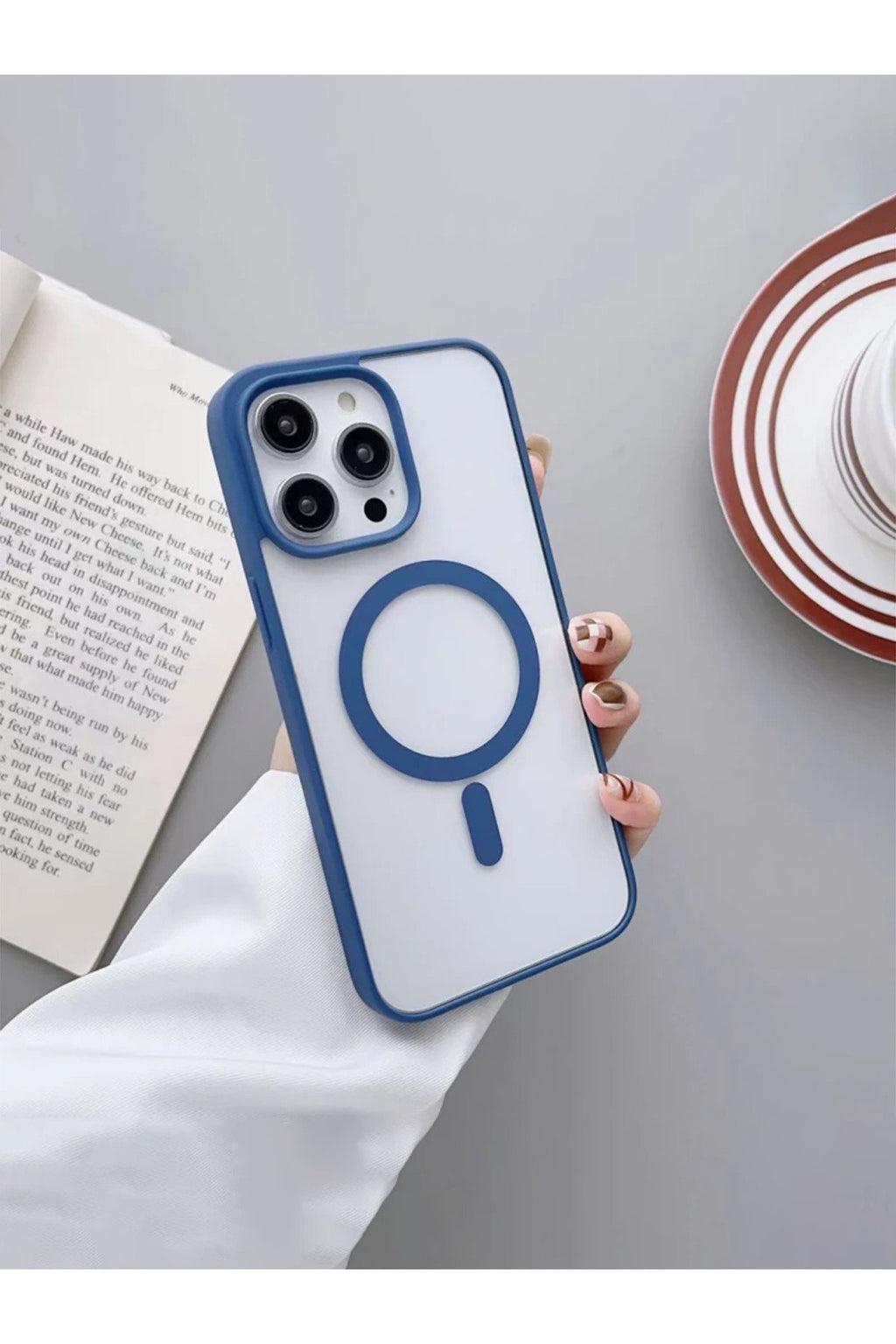 Iphone 14 Pro Kılıf Magsafe Özellikli Kamera Çıkıntılı Şeffaf Renkli Premium