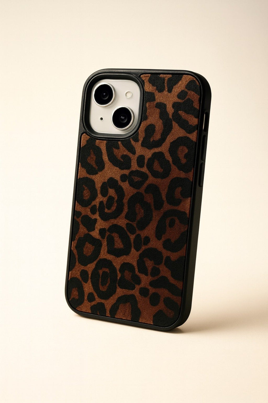 İphone 15/14 ve 13(3 Model) Uyumlu Leopar Desenli Darbe Koruyucu Premium Lüx Tasarım Telefon Kılıfıı