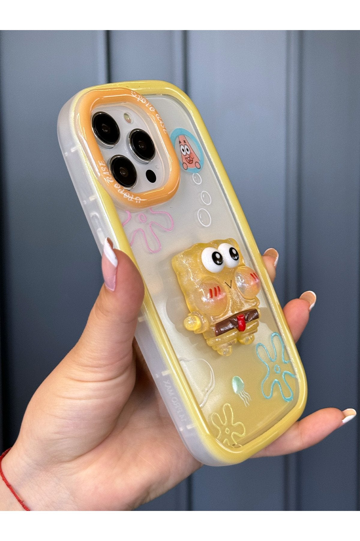 iPhone 14 Pro Max Uyumlu 3 Boyutlu Karakter Desenli Darbe Emici Özellikli Lüx Tam Koruyucu Kılıf