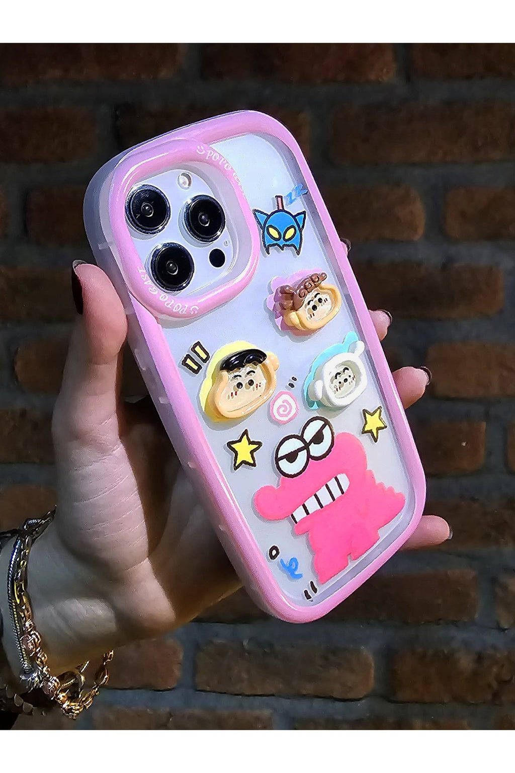 iPhone 11 Uyumlu 3 Boyutlu Karakter Desenli Darbe Emici Özellikli Lüx Tam Koruyucu Kılıf