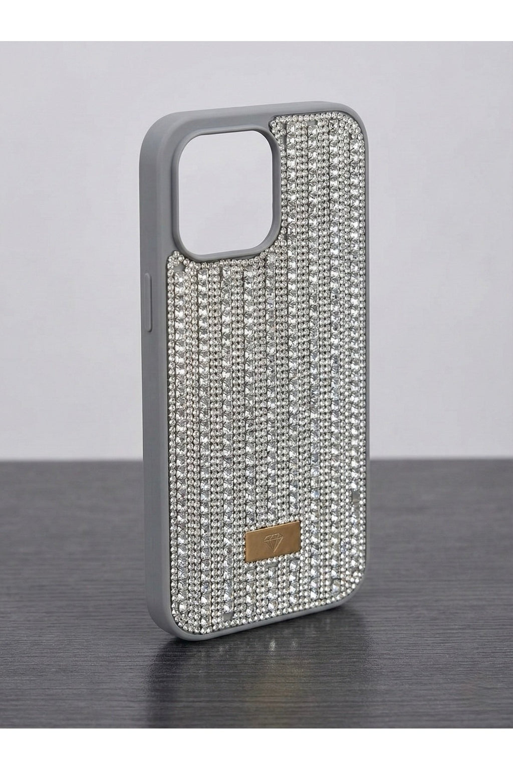 İphone 16 Pro Max Uyumlu Taş İşlemeli Taşlı Darbe Koruyucu Premium Lüx Telefon Kılıfı