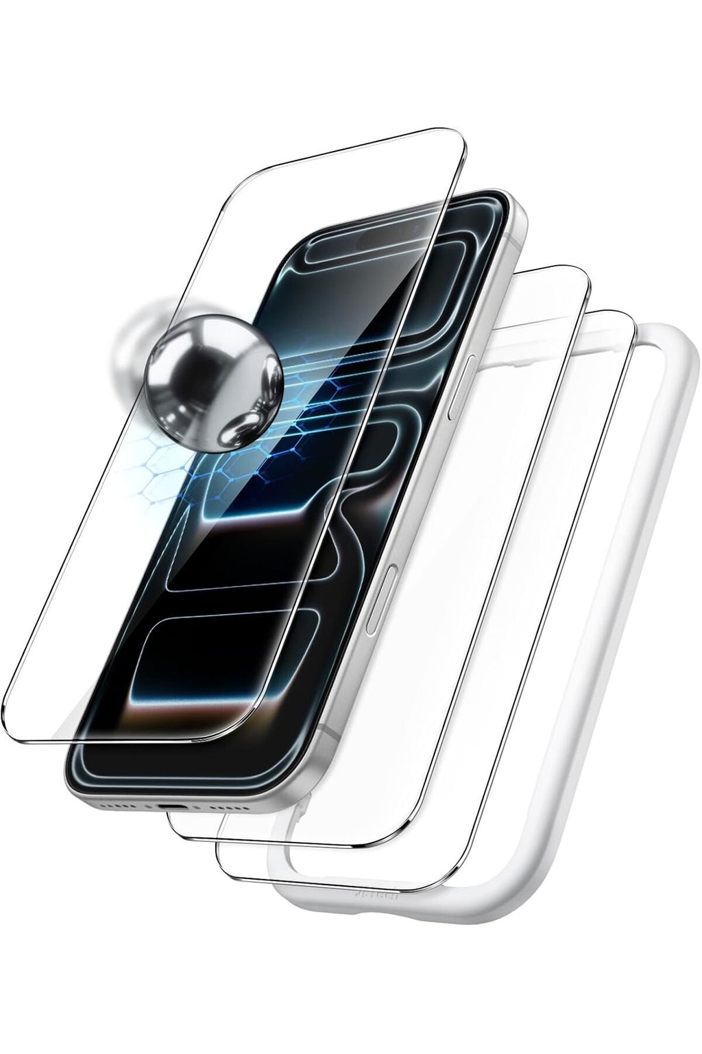 İphone 17 Pro Max Uyumlu Full Hassasiyetli Temperli Ekran Koruyucu Kırılmaz Cam