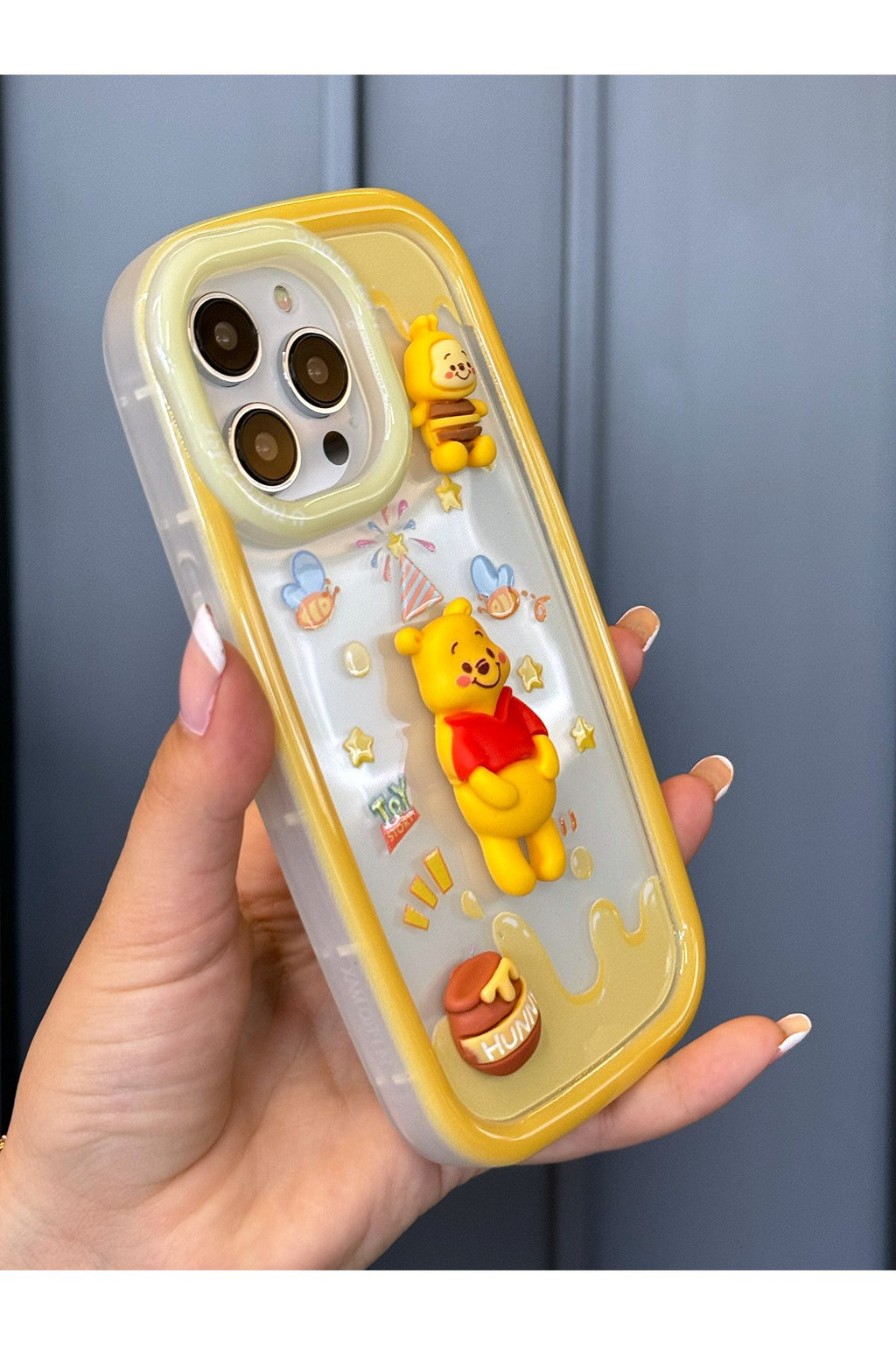 iPhone 13 Pro Uyumlu 3 Boyutlu Karakter Desenli Darbe Emici Özellikli Lüx Tam Koruyucu Kılıf