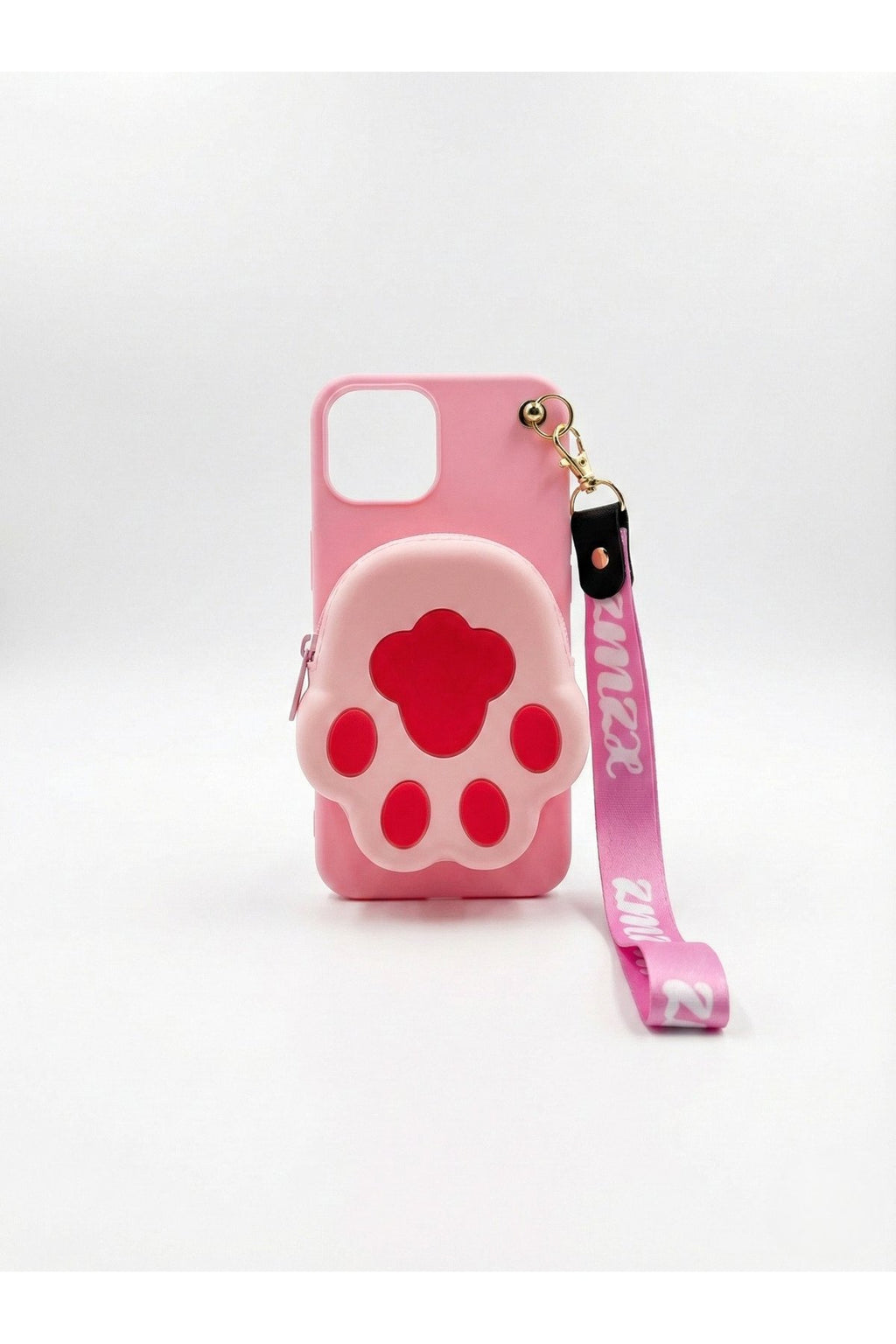 İphone 13 Pro Max Uyumlu Çantalı ve Boyun El Askı Aparatlı 3 Boyutlu Desenli Telefon Kılıfı