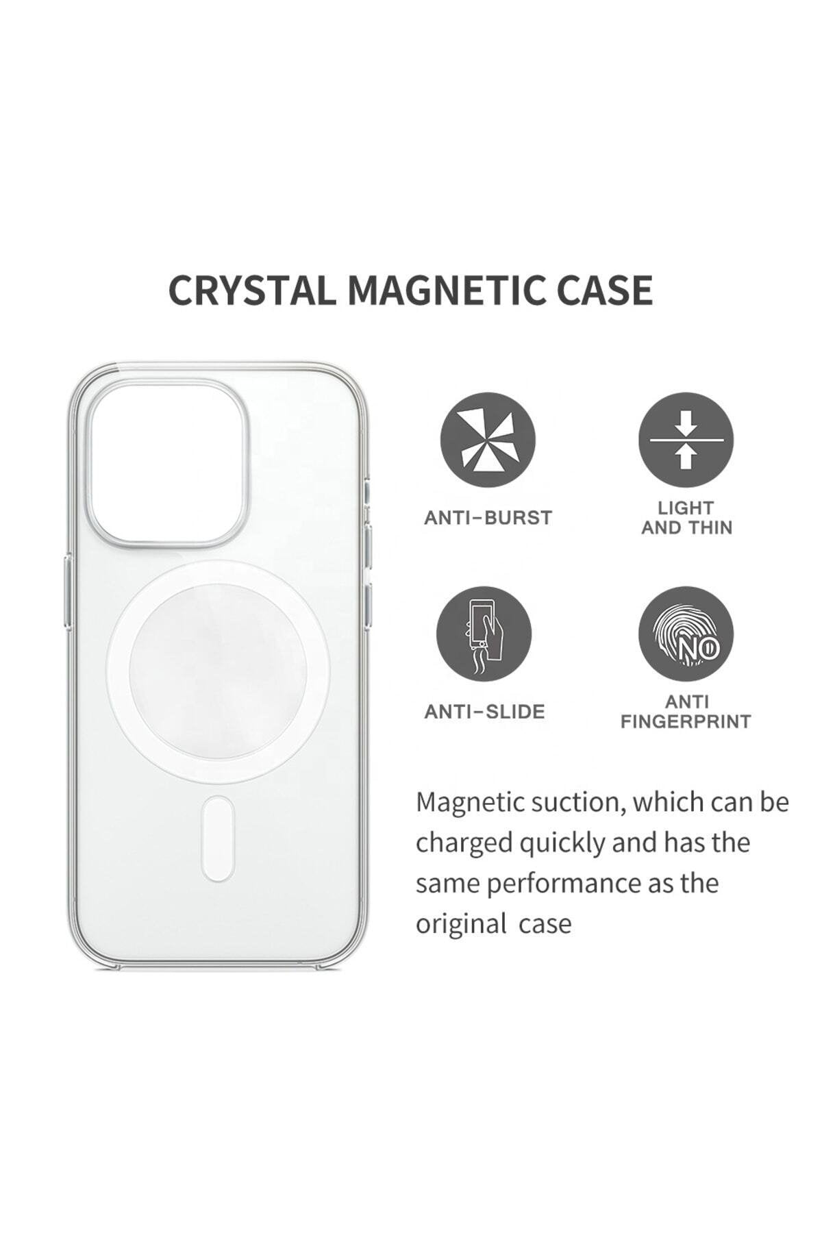 Iphone 13 Pro Kılıf Magsafe Özellikli Şeffaf