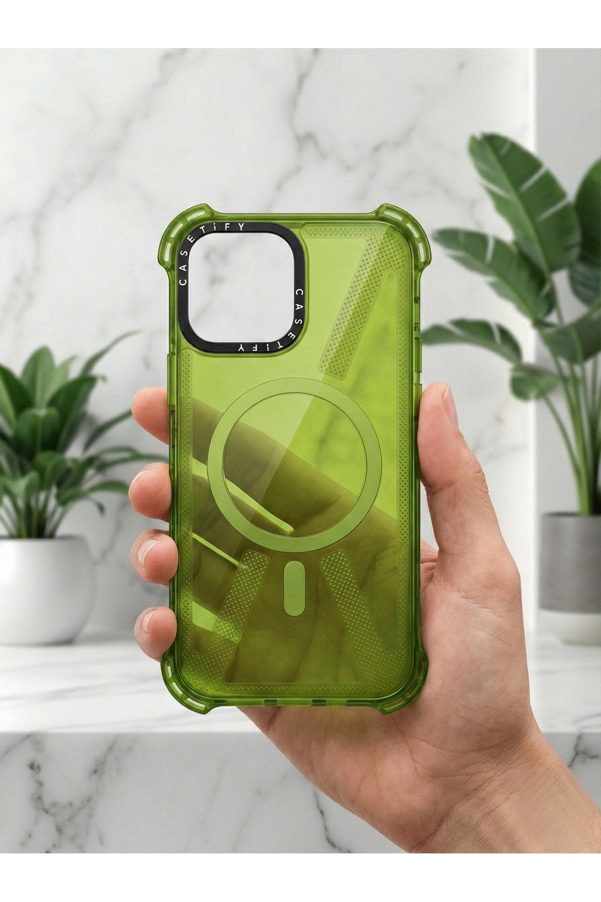 İphone 15 Pro Max Uyumlu Magsafe Destekli Premium Sararmaz Şeffaf Darbe Koruyucu Kılıf