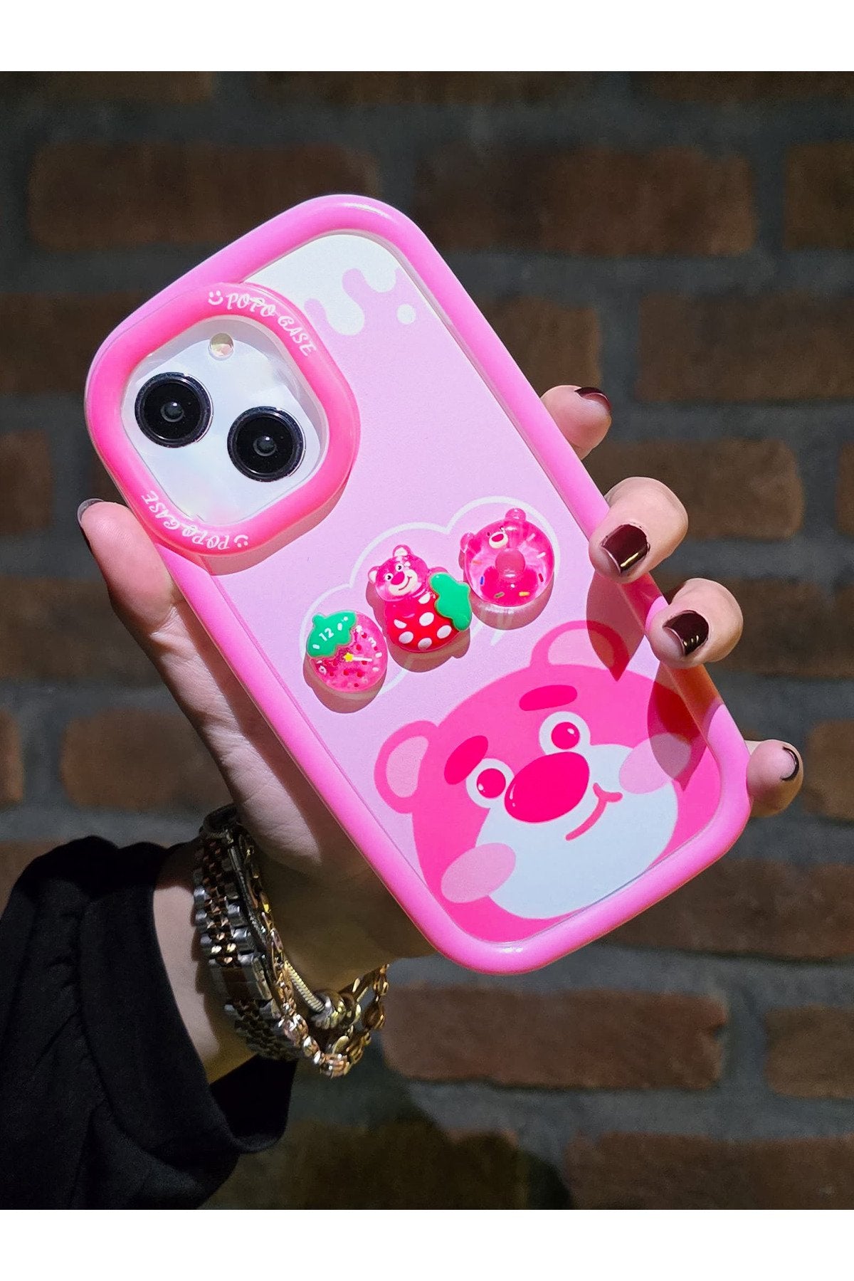 iPhone 13 Ve 14 Uyumlu 3 Boyutlu Karakter Desenli Darbe Emici Özellikli Lüx Tam Koruyucu Kılıf