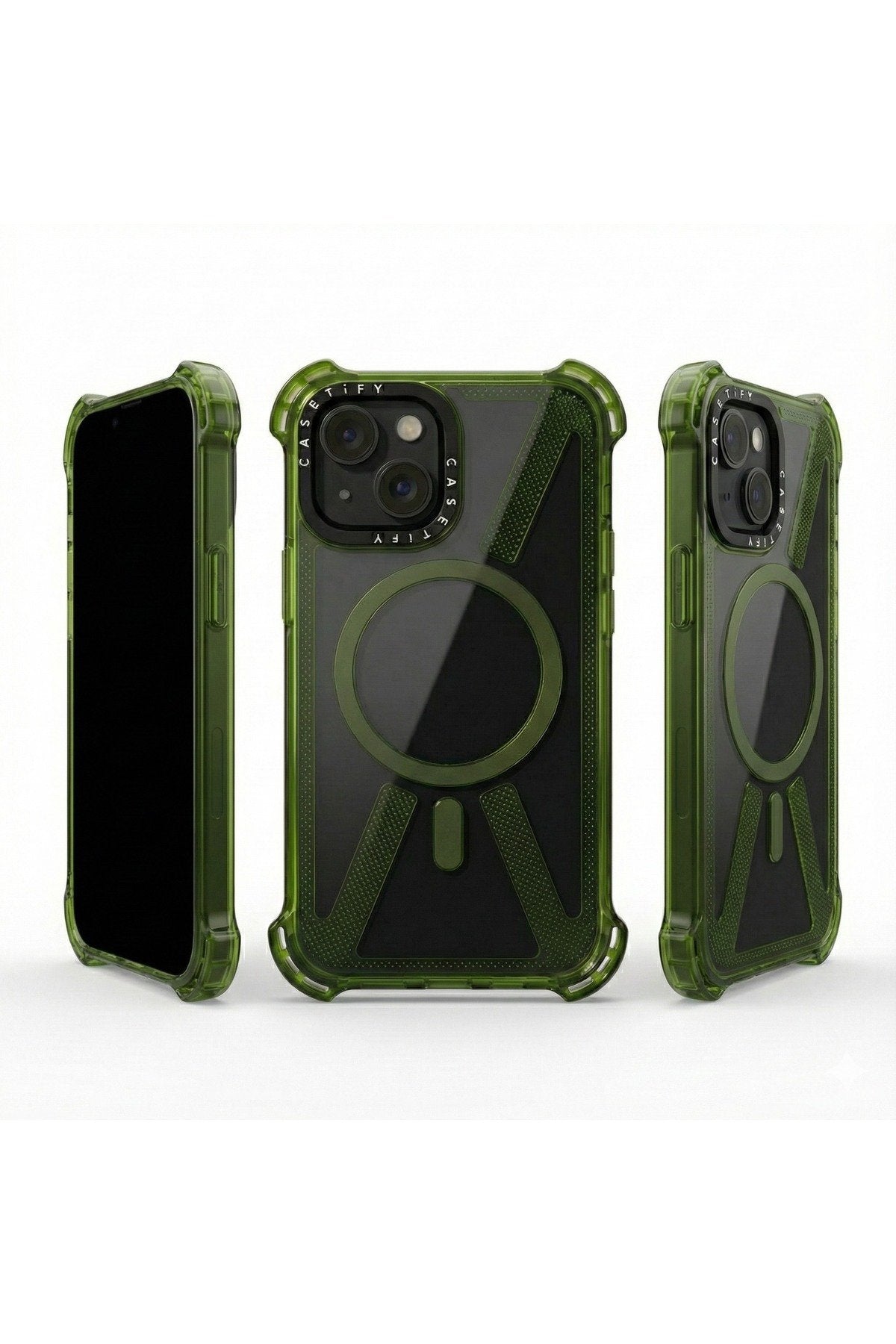 İphone 13 ve 14 Uyumlu Magsafe Destekli Darbe Koruyucu Güçlendirmeli Premium sararmaz Şeffaf Kılıf