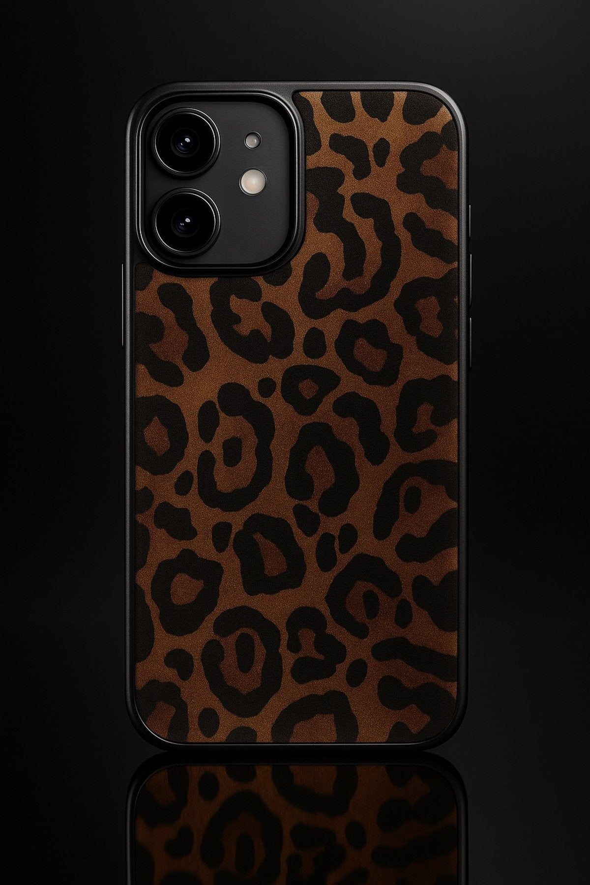 İphone 11 Uyumlu Leopar Desenli Darbe Koruyucu Premium Lüx Tasarım Telefon Kılıfıı