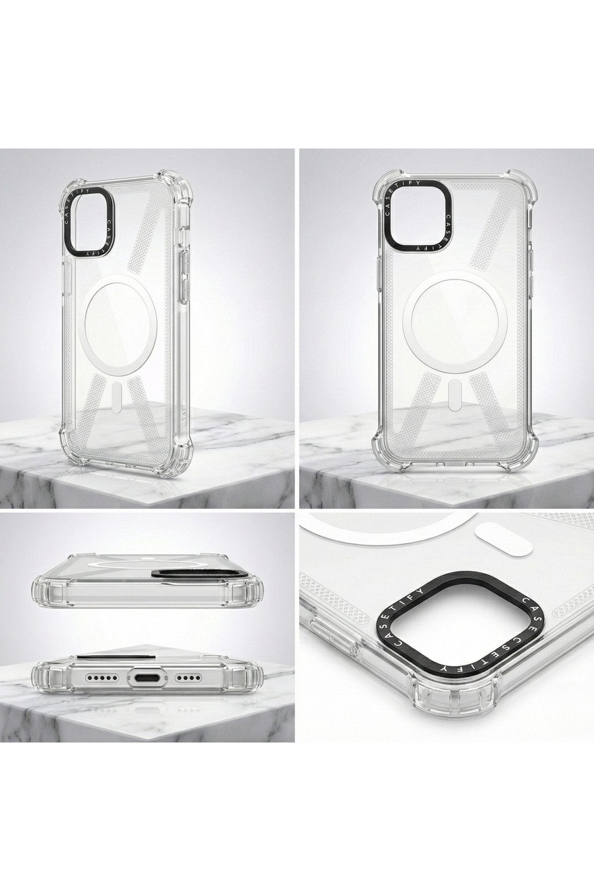 İphone 11 Uyumlu Magsafe Destekli Darbe Koruyucu Şeffaf Slikon Premium Sararmaz Telefon Kılıfı