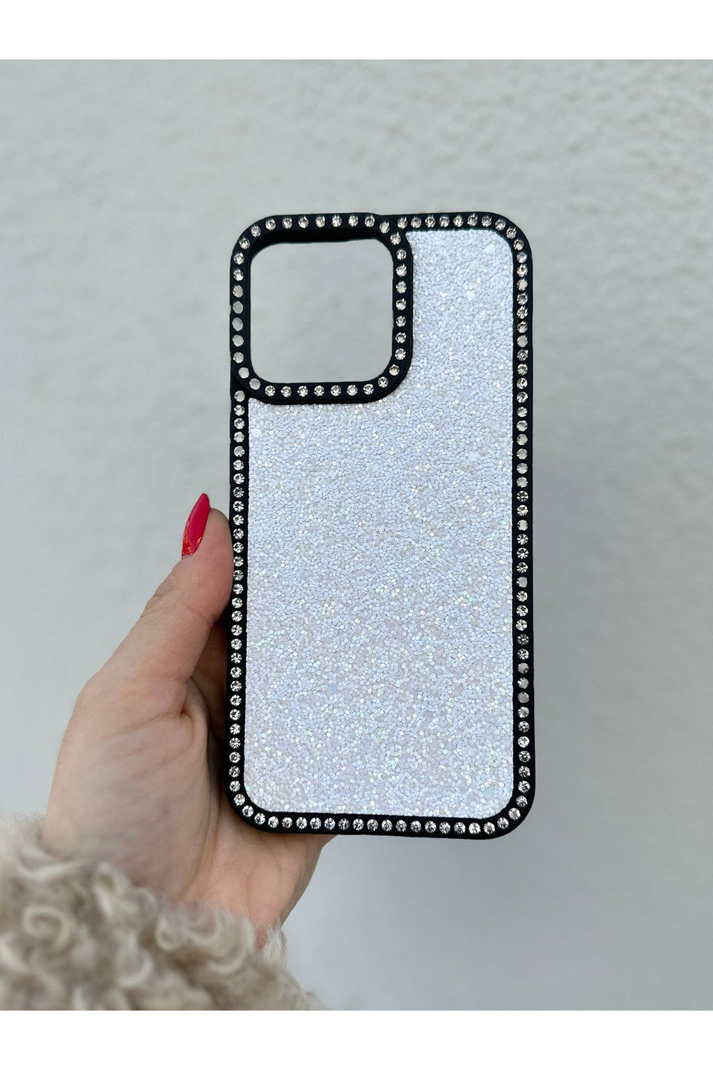 iPhone 16 Pro Max Uyumlu Taşlı Kenarlı Renkli Taşlı İç Yapılı Darbe Emici Ultra Premium Kılıf