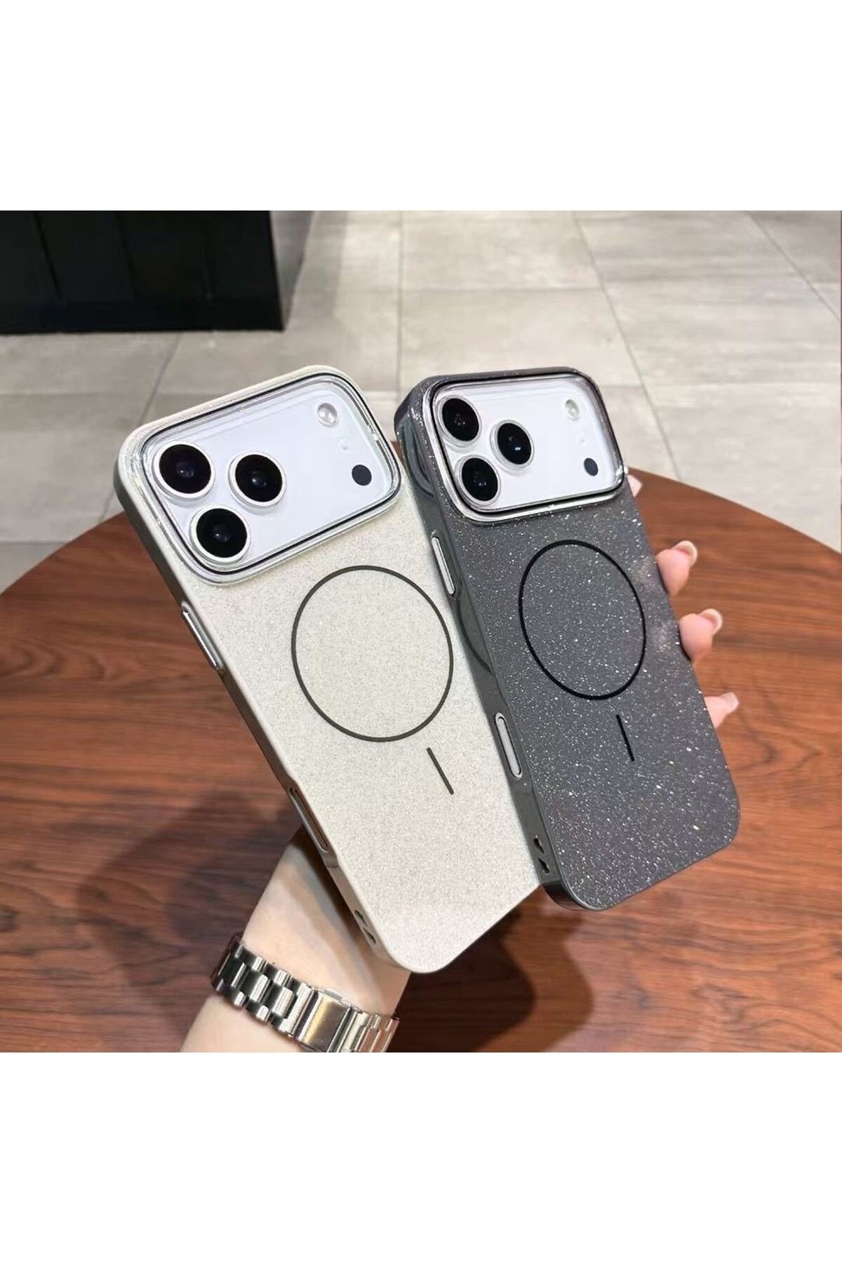 iPhone 17 Pro Max Uyumlu Magsafe Destekli Ultra Premium Sim İşlemeli Koruyucu Telefon Kılıfı