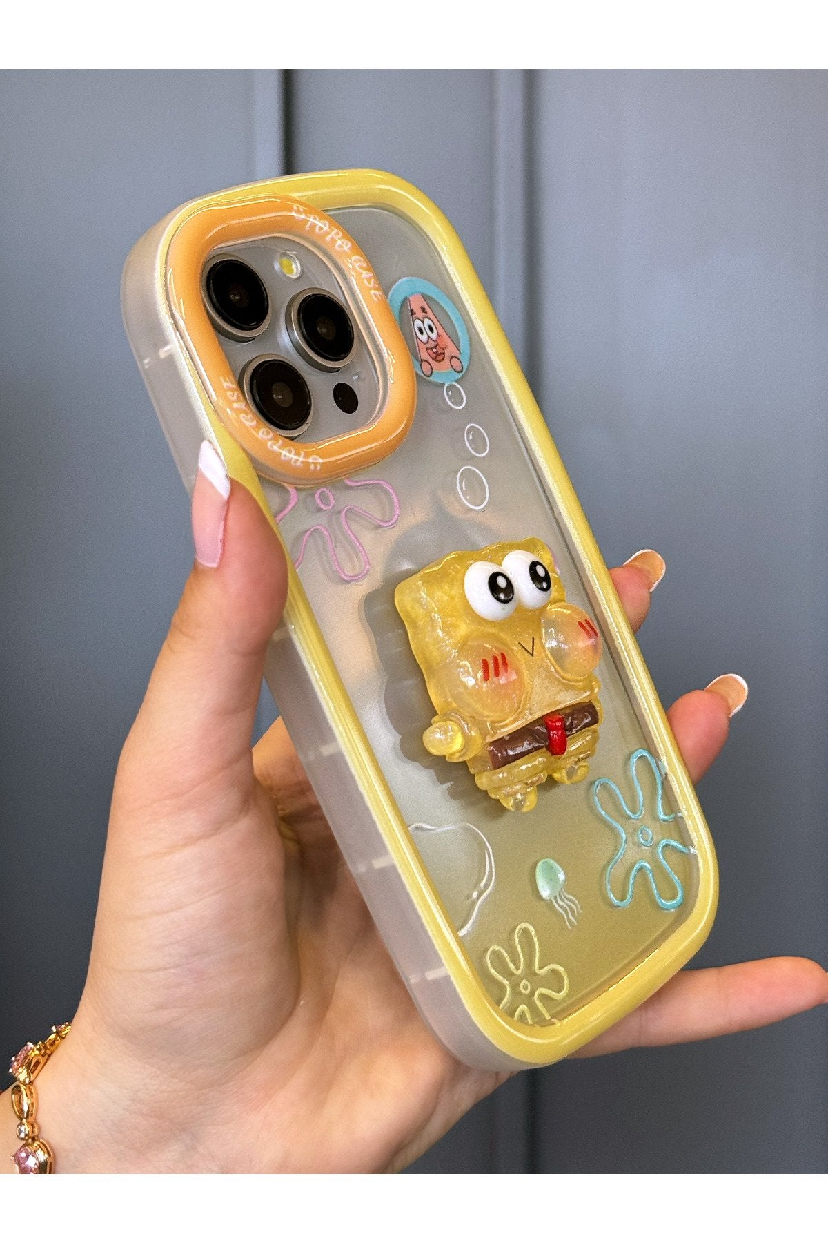 iPhone 14 Pro Max Uyumlu 3 Boyutlu Karakter Desenli Darbe Emici Özellikli Lüx Tam Koruyucu Kılıf