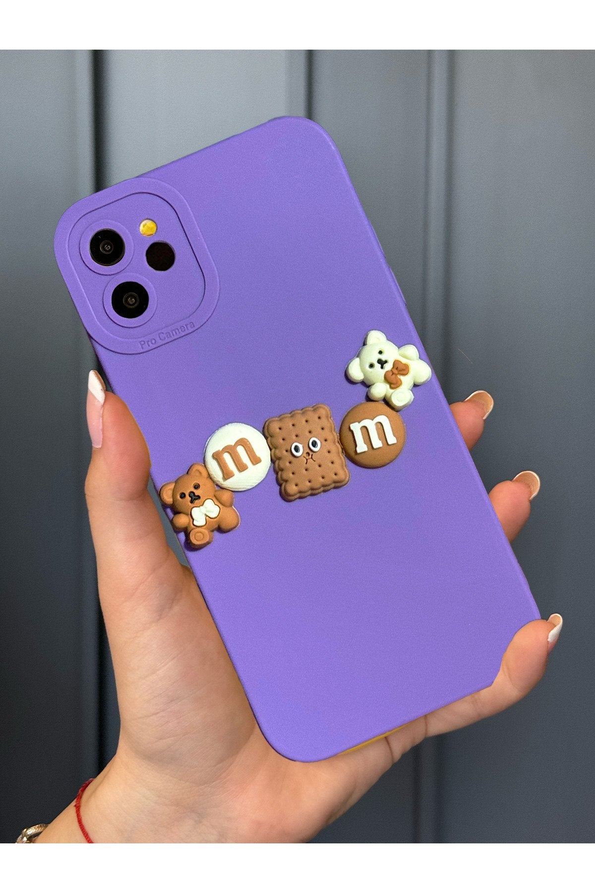 iPhone 11 Uyumlu Kamera Korumalı Ayıcık Figürlü Bear Chocolate Kılıf