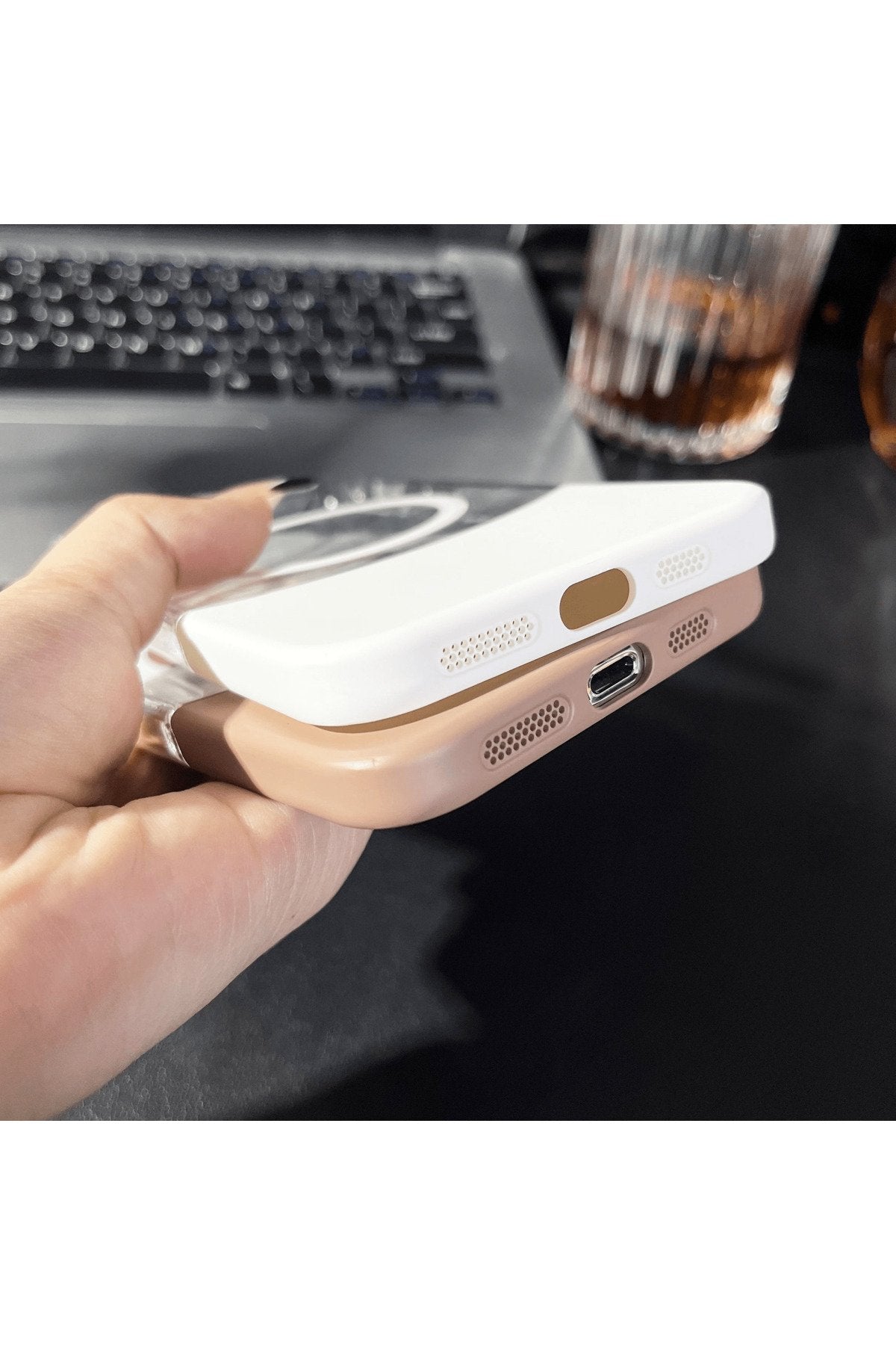 İphone 16 Pro Max Uyumlu Magsafe Destekli Darbe Koruyucu Sararmaz Lüx Tasarım Telefon Kılıfıı