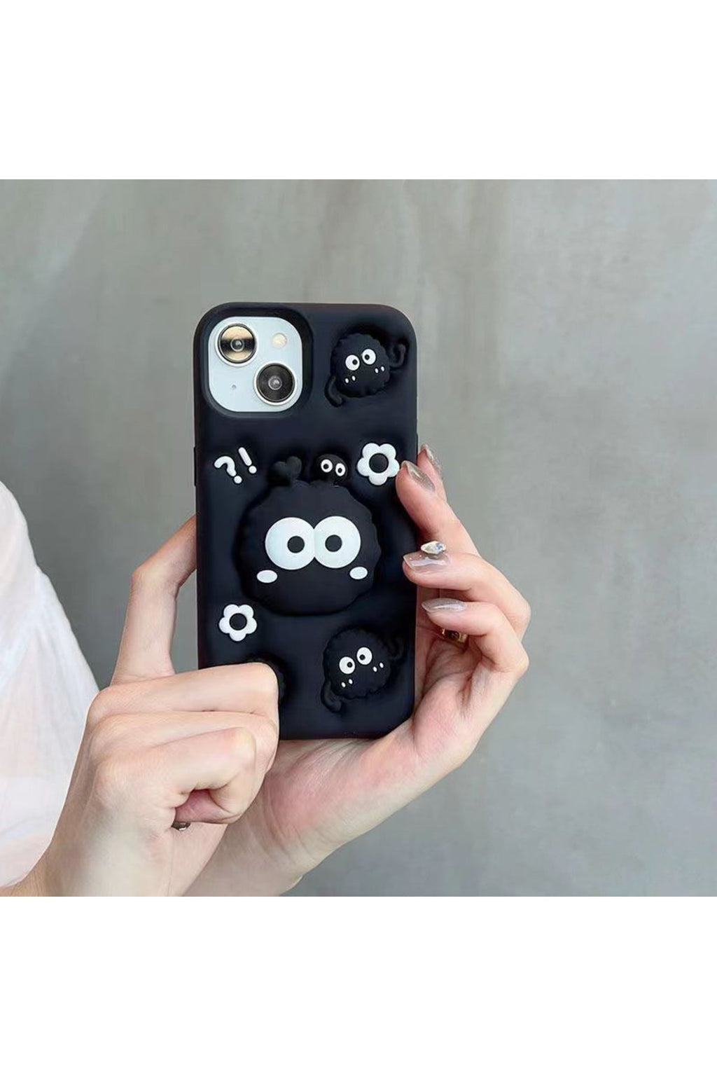 iPhone 14 Pro Max Uyumlu 3 Boyutlu Darbe Emici Tasarım Telefon Kılıfı