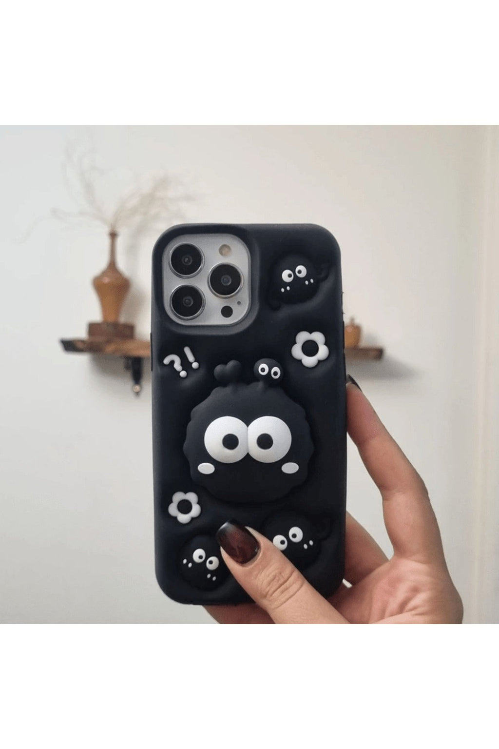 iPhone 14 Pro Max Uyumlu 3 Boyutlu Darbe Emici Tasarım Telefon Kılıfı