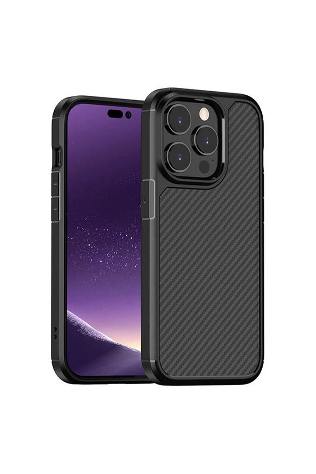 Iphone 13 Pro Max Kılıf Karbon Desenli Darbe Emici Koruyucu Lüx