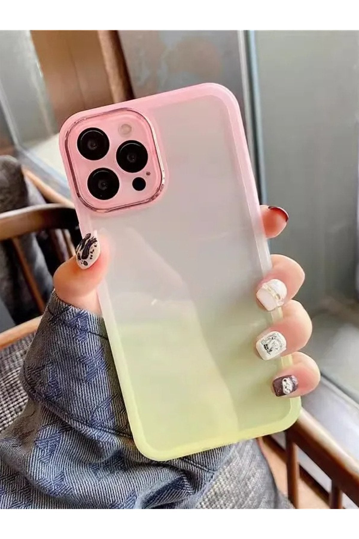 Iphone 13 Pro Max Kılıf Çift Renk Kamera Korumalı Darbe Emici Lüx