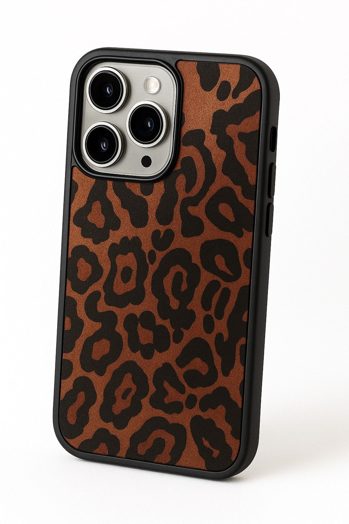 İphone 16 Pro Max Uyumlu Leopar Desenli Darbe Koruyucu Premium Lüx Tasarım Telefon Kılıfıı