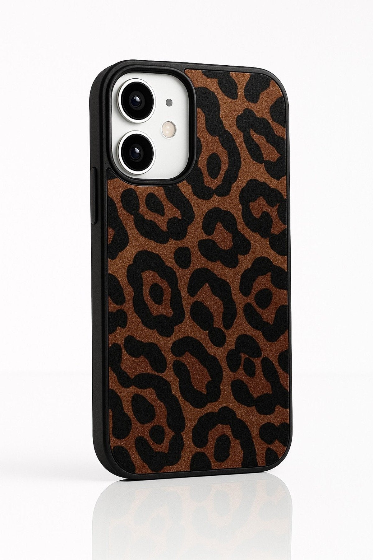 İphone 11 Uyumlu Leopar Desenli Darbe Koruyucu Premium Lüx Tasarım Telefon Kılıfıı