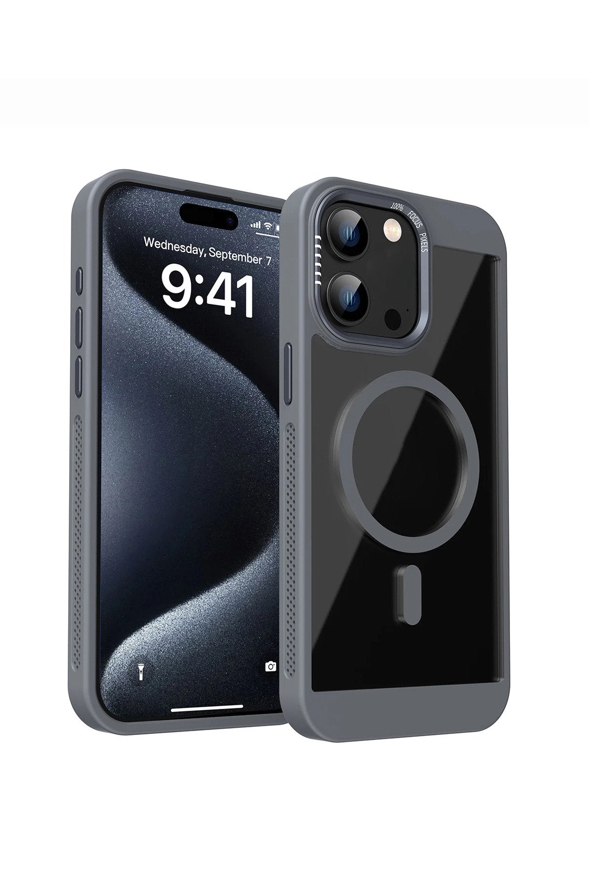 iPhone 12 Ve 12 Pro Uyumlu Magsafe Destekli Kamera Koruma Çerçeveli Darbe Emici Premium Kılıf