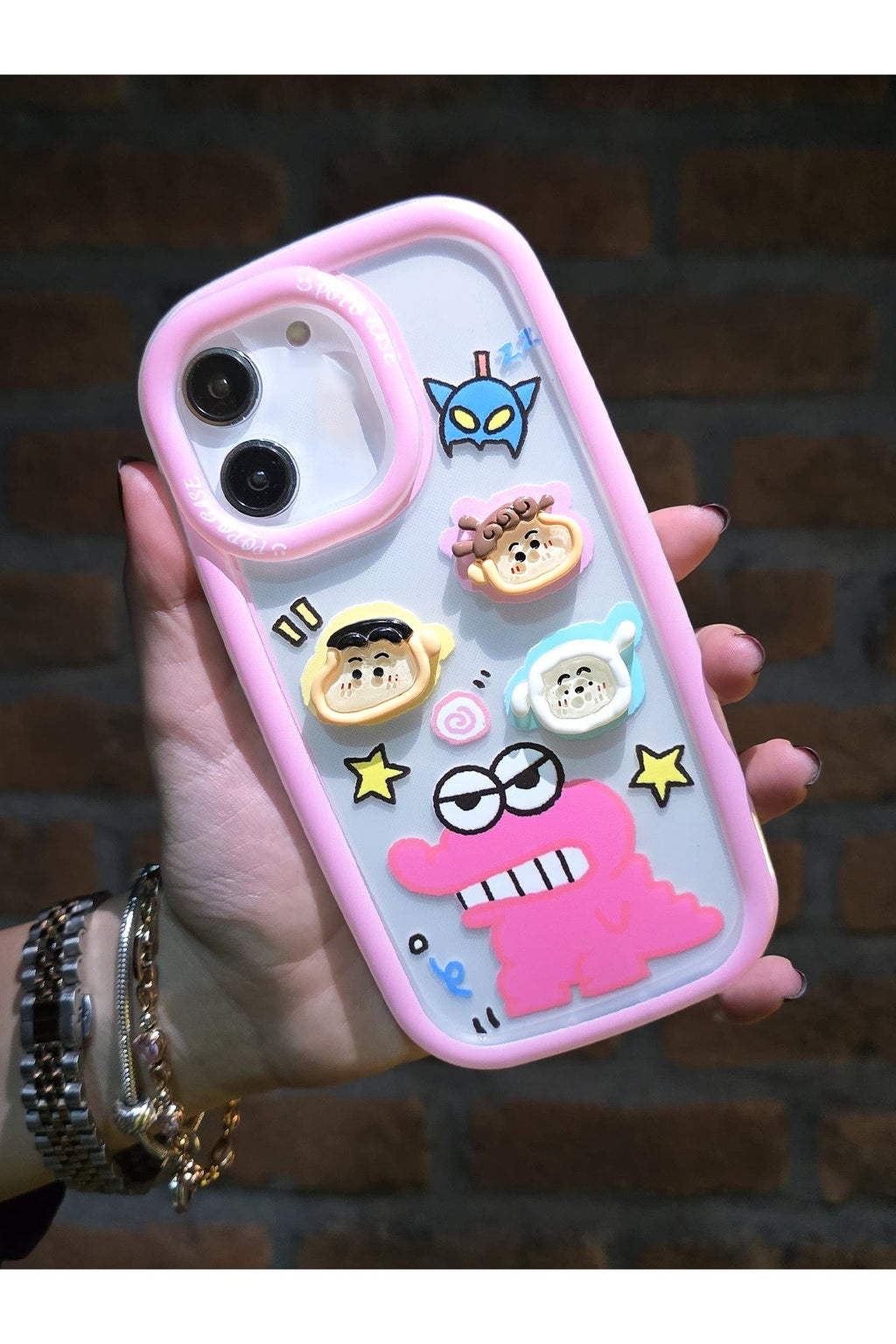 iPhone 12 Ve 12 Pro Uyumlu 3 Boyutlu Karakter Desenli Darbe Emici Özellikli Lüx Tam Koruyucu Kılıf