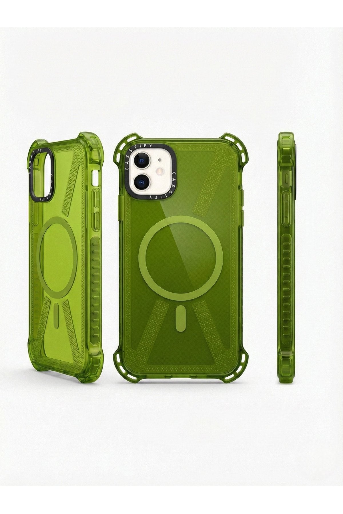 İphone 11 Uyumlu Magsafe Destekli Darbe Koruyucu Şeffaf Slikon Premium Sararmaz Telefon Kılıfı