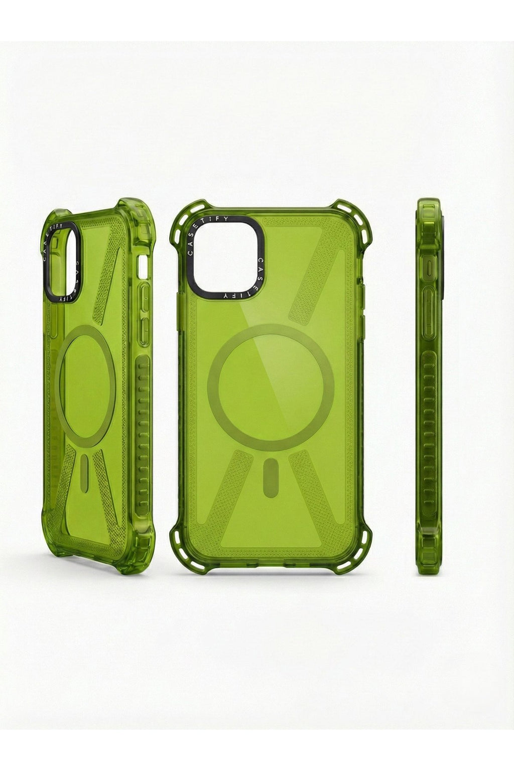 İphone 14 Plus ve 15 Plus Uyumlu Magsafe Destekli Premium Sararmaz Şeffaf Darbe Engelleyici Kılıf