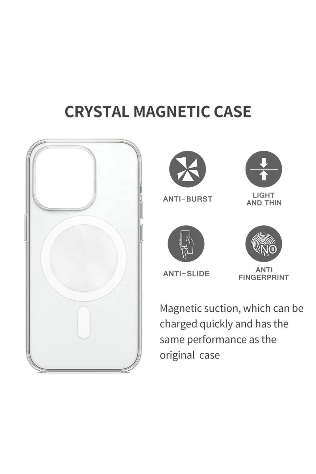 Iphone 11 Kılıf Magsafe Özellikli Şeffaf Tasarım Darbe Emici Premium