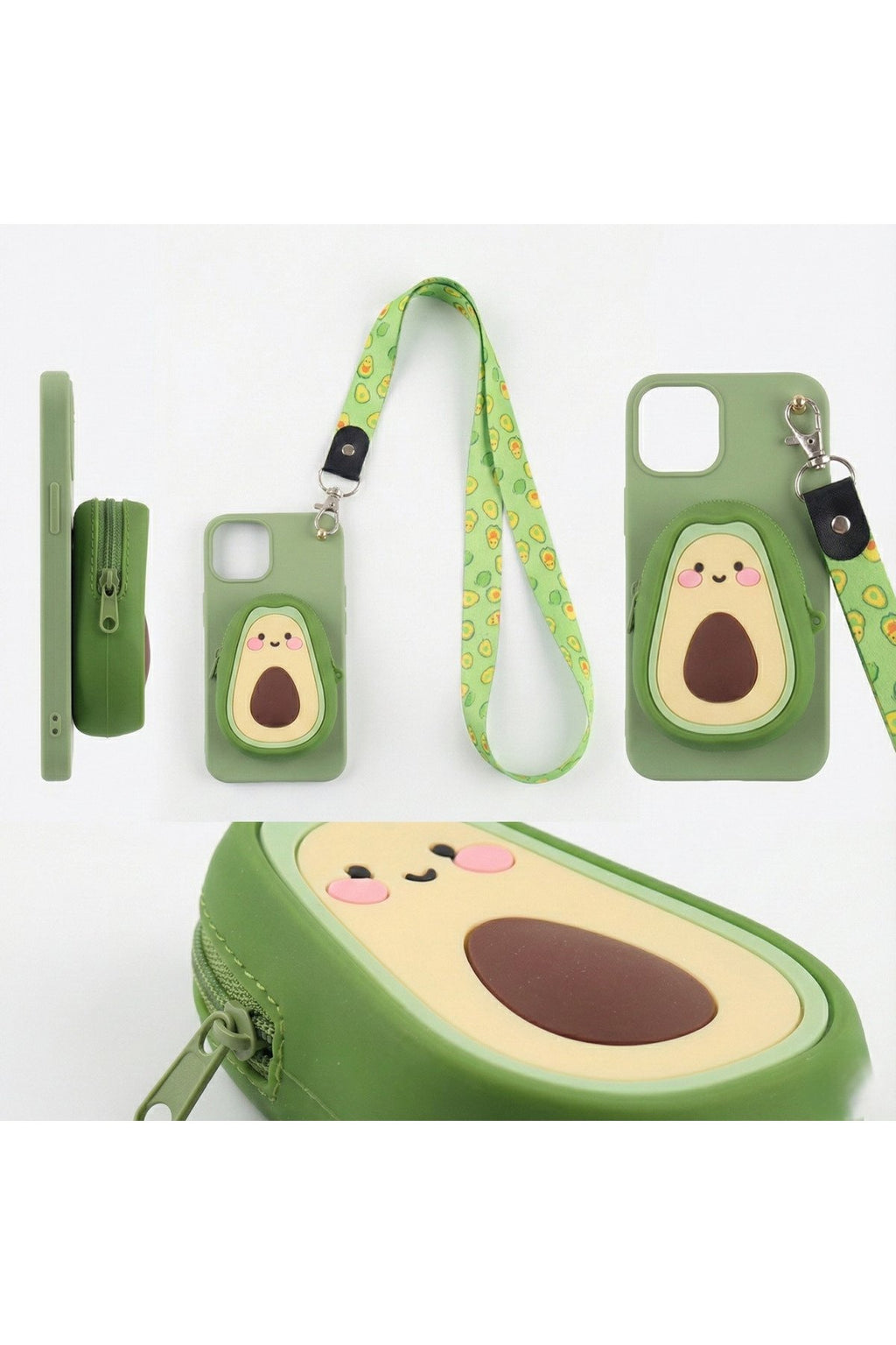 İphone 11 Uyumlu Çantalı ve Boyun El Askı Aparatlı 3 Boyutlu Desenli Telefon Kılıfı