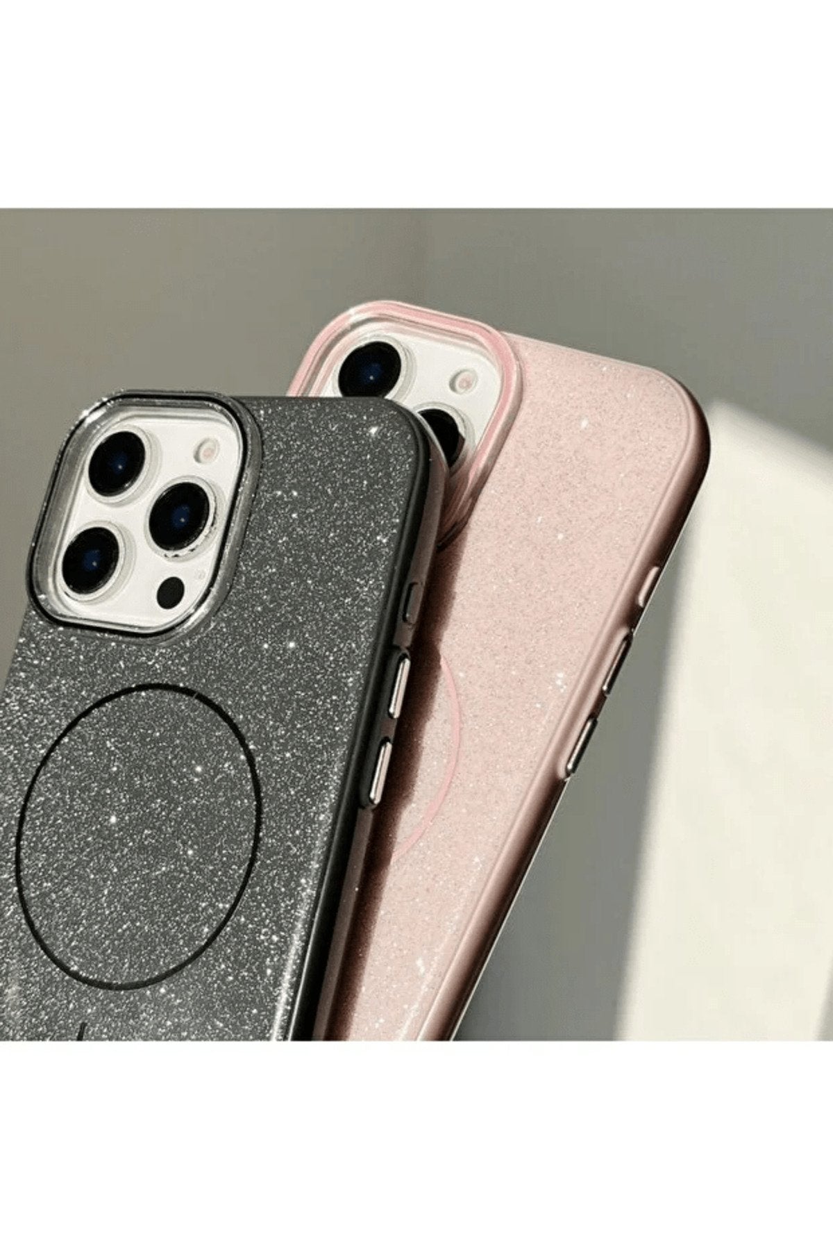 iPhone 16 Pro Max Uyumlu Magsafe Destekli Simli Premium Tasarım Telefon Kılıfı