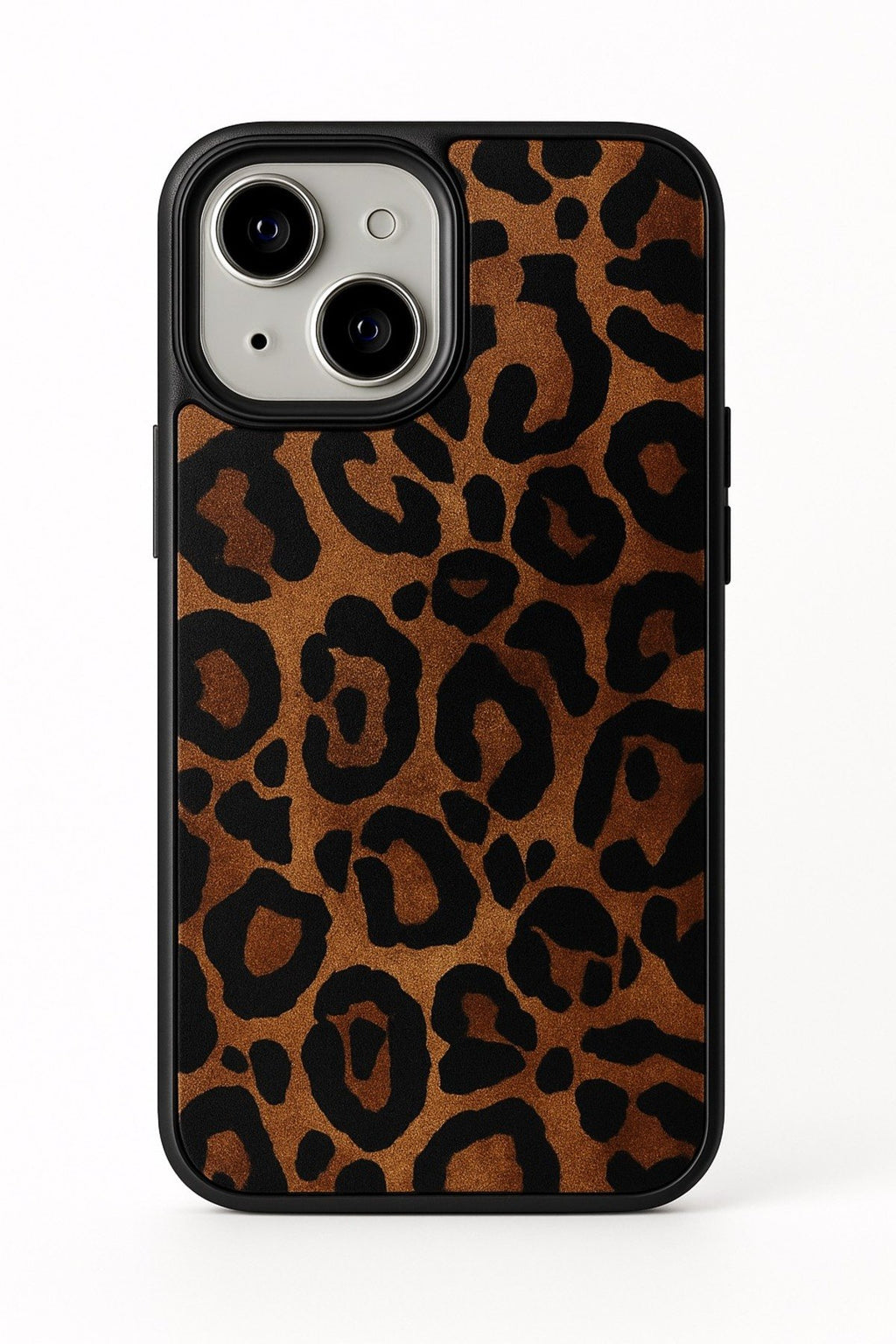 İphone 14 Plus ve 15 Plus Uyumlu Leopar Desenli Darbe Koruyucu Premium Lüx Tasarım Telefon Kılıfıı