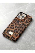 İphone 14 Pro Max Uyumlu Leopar Desenli Premium Lüx Kalite Telefon Kılıfı